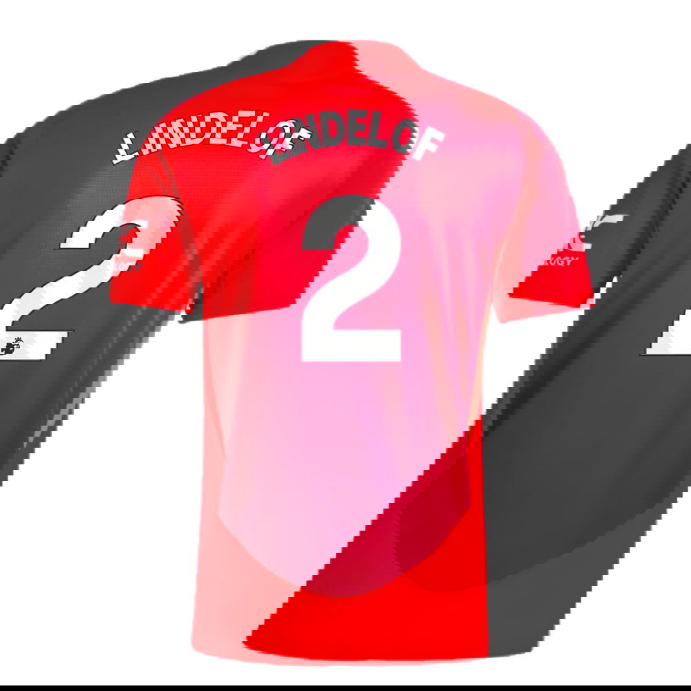 2024-2025 Man Utd Authentic Home Shirt (Lindelof 2)