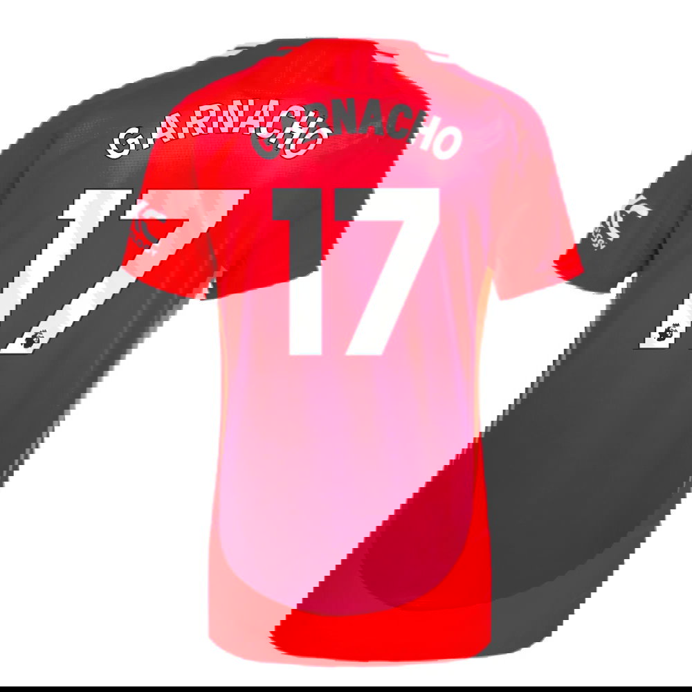 2024-2025 Man Utd Authentic Home Shirt (Womens) (Garnacho 17)