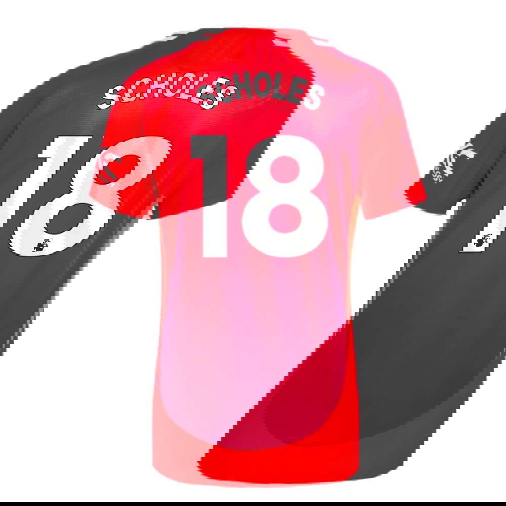 2024-2025 Man Utd Authentic Home Shirt (Womens) (Scholes 18)