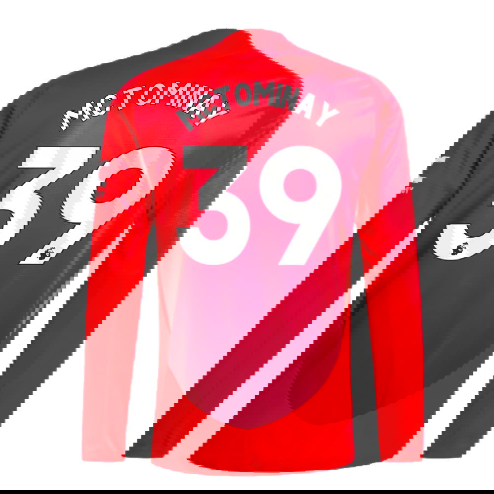 2024-2025 Man Utd Authentic Long Sleeve Home Shirt (McTominay 39)