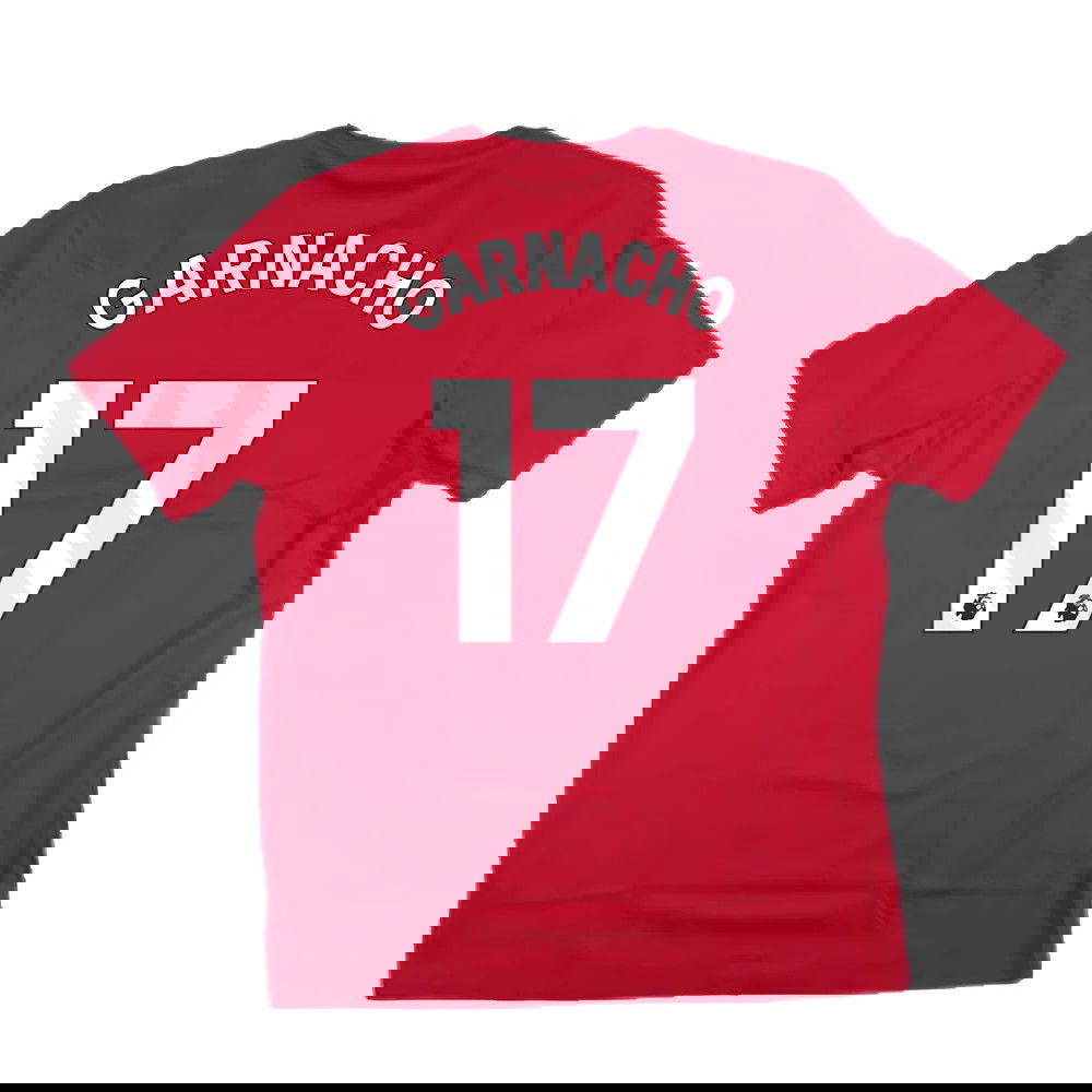 2024-2025 Man Utd DNA Graphic Tee (Red) (Garnacho 17)