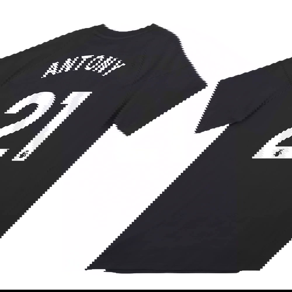 2024-2025 Man Utd EU Training Tee (Carbon) (Antony 21)