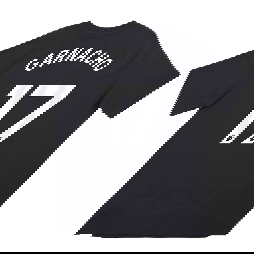 2024-2025 Man Utd EU Training Tee (Carbon) (Garnacho 17)
