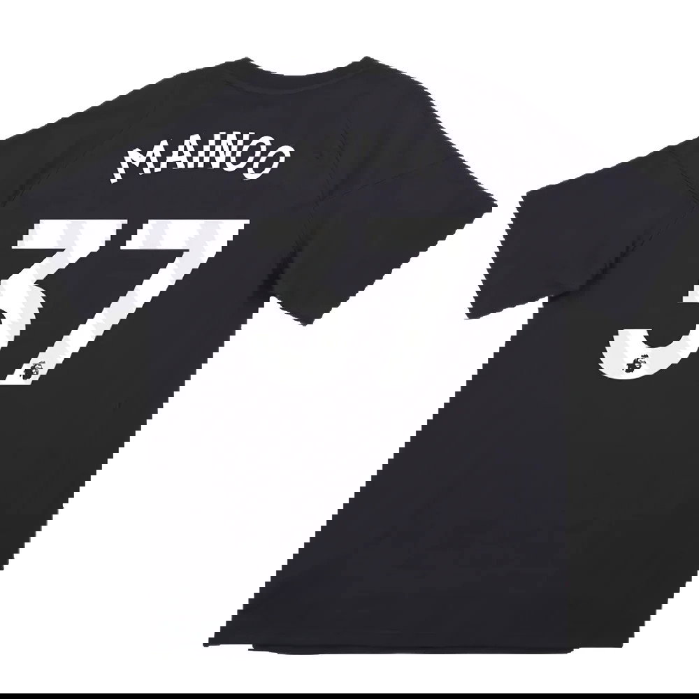 2024-2025 Man Utd EU Training Tee (Carbon) (Mainoo 37)
