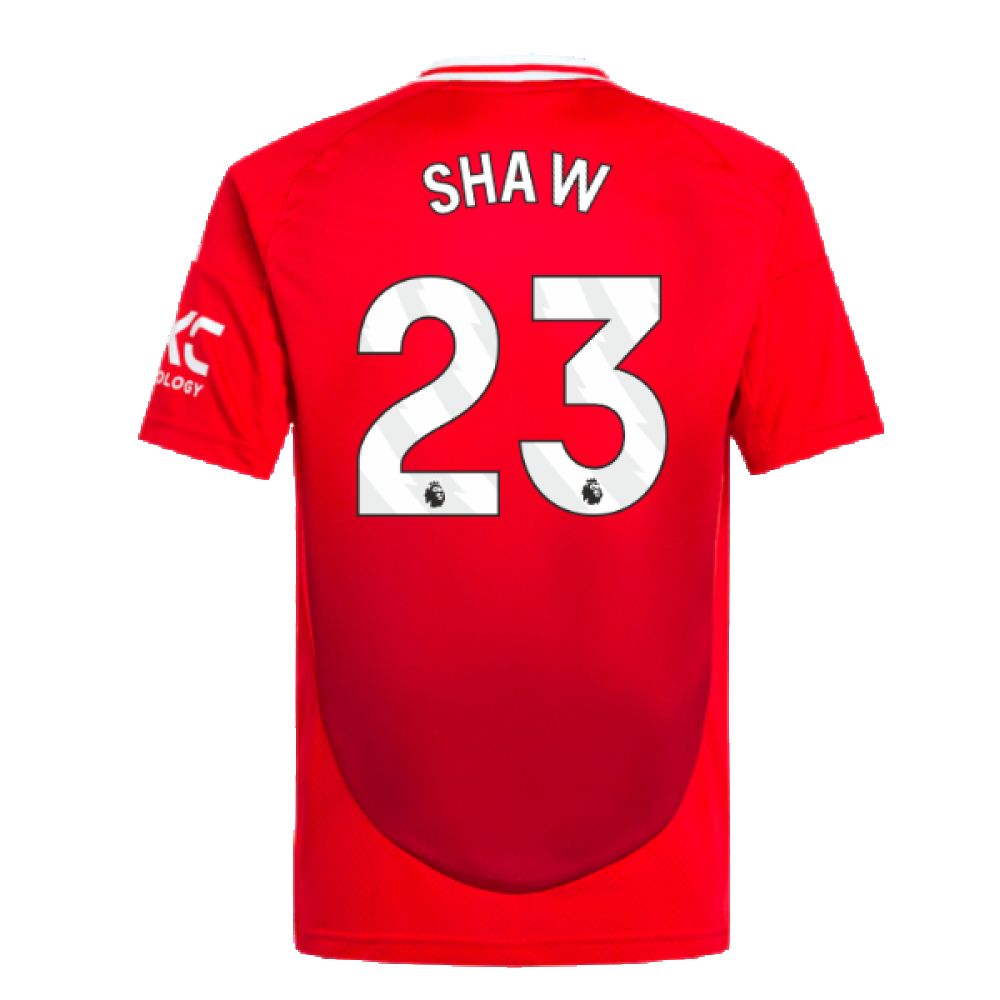 2024-2025 Man Utd Home Shirt (Kids) (Shaw 23)