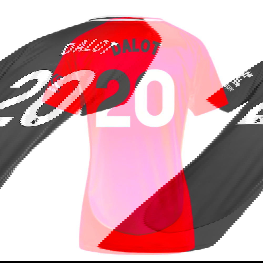 2024-2025 Man Utd Home Shirt (Womens) (Dalot 20)