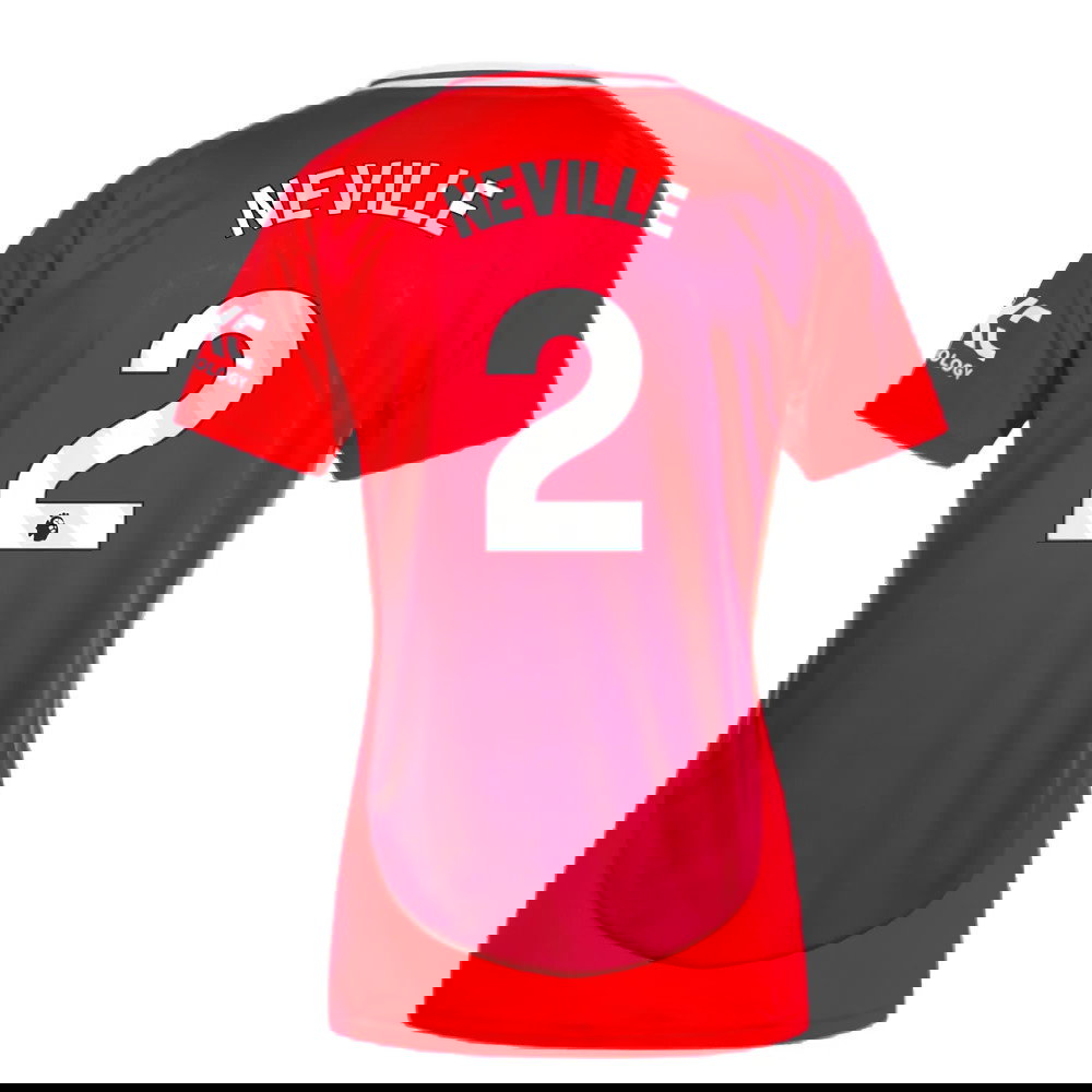 2024-2025 Man Utd Home Shirt (Womens) (Neville 2)