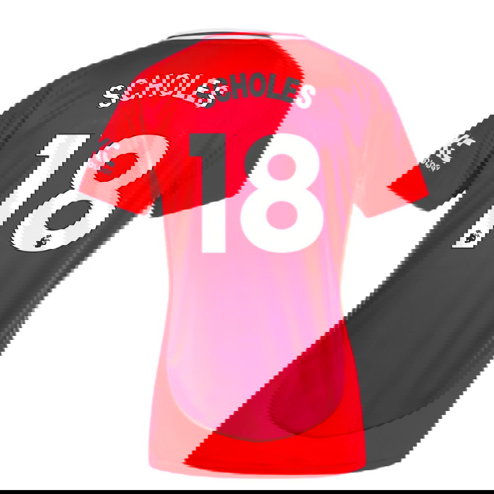 2024-2025 Man Utd Home Shirt (Womens) (Scholes 18)