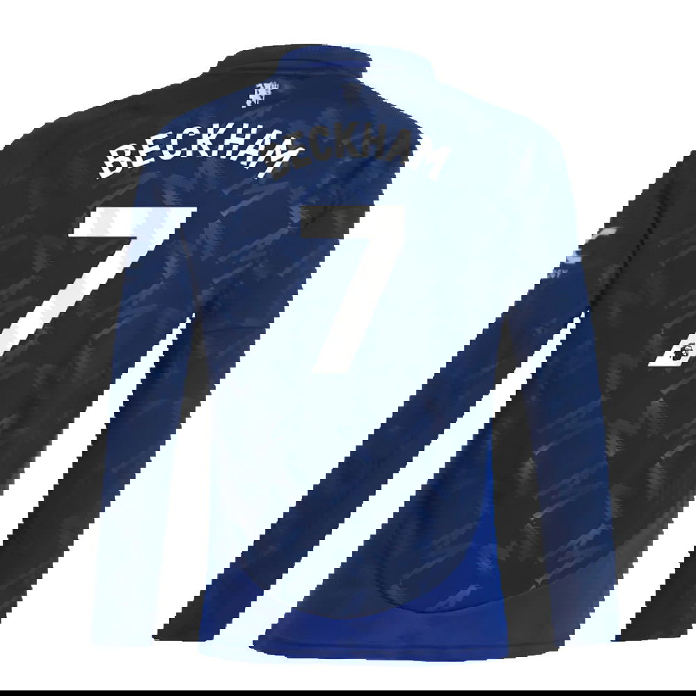 2024-2025 Man Utd Long Sleeve Away Shirt (Kids) (Beckham 7)