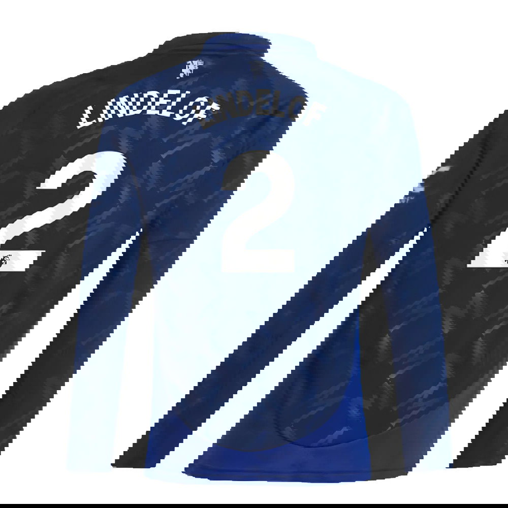 2024-2025 Man Utd Long Sleeve Away Shirt (Kids) (Lindelof 2)