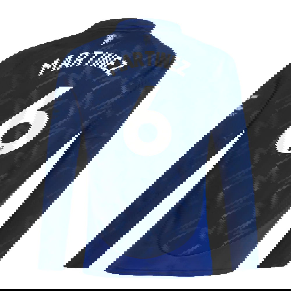 2024-2025 Man Utd Long Sleeve Away Shirt (Kids) (Martinez 6)