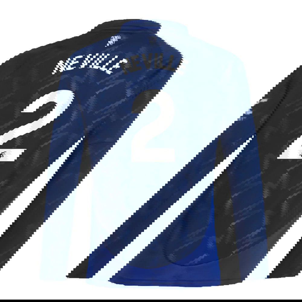 2024-2025 Man Utd Long Sleeve Away Shirt (Kids) (Neville 2)