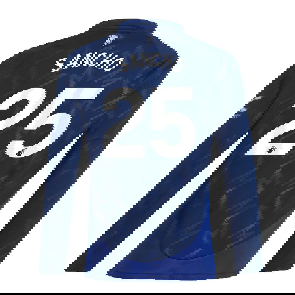 2024-2025 Man Utd Long Sleeve Away Shirt (Kids) (Sancho 25)