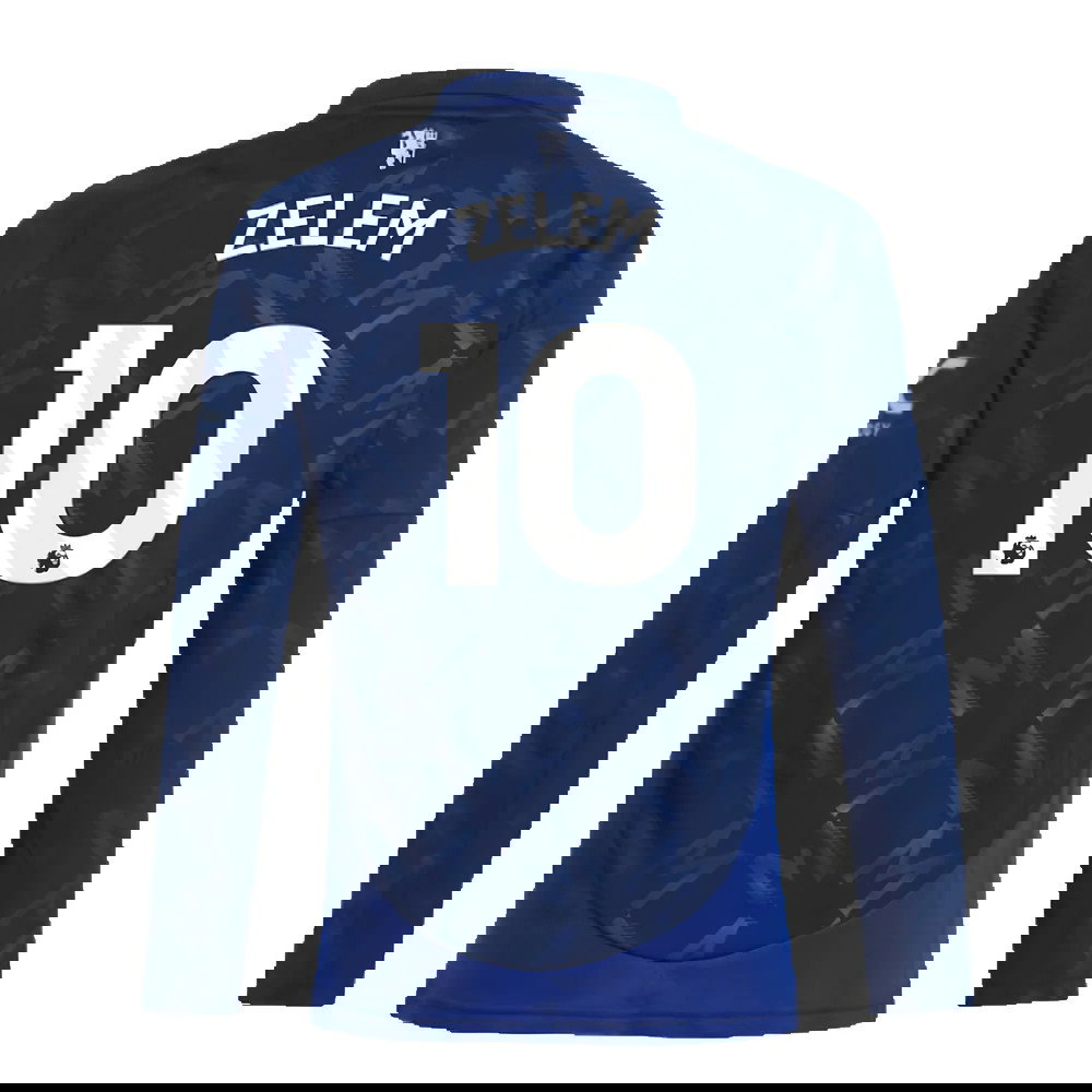 2024-2025 Man Utd Long Sleeve Away Shirt (Kids) (Zelem 10)