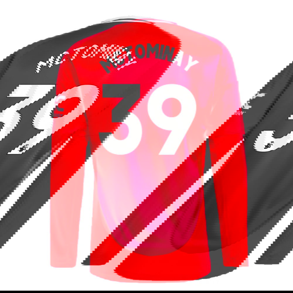 2024-2025 Man Utd Long Sleeve Home Shirt (McTominay 39)
