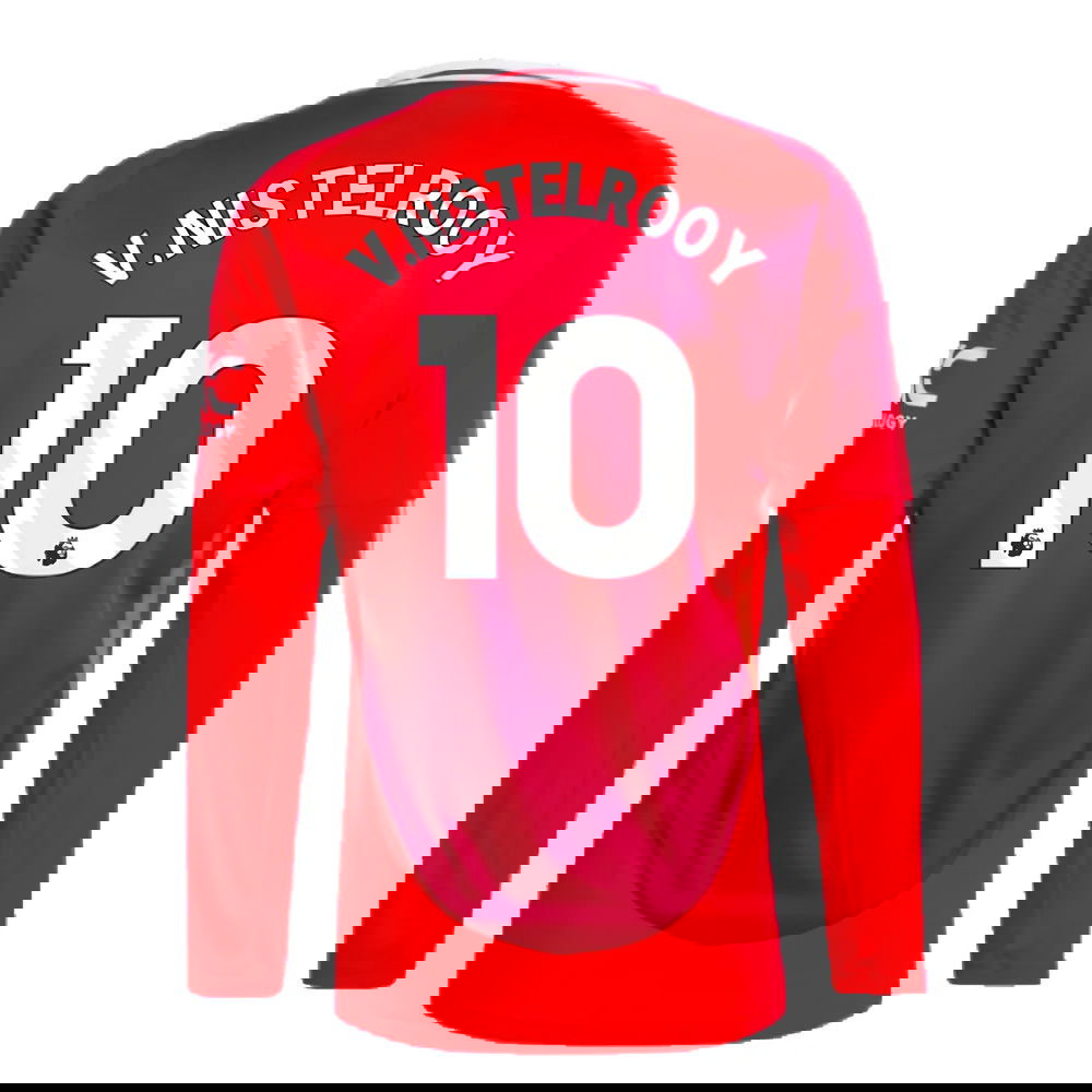 2024-2025 Man Utd Long Sleeve Home Shirt (V.Nistelrooy 10)