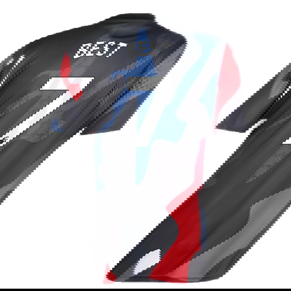 2024-2025 Man Utd Pre-Match Jersey (Black) (Best 7)