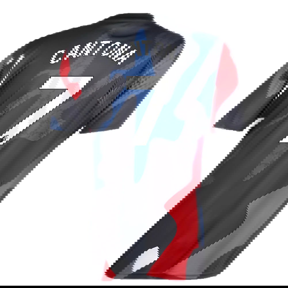 2024-2025 Man Utd Pre-Match Jersey (Black) (Cantona 7)