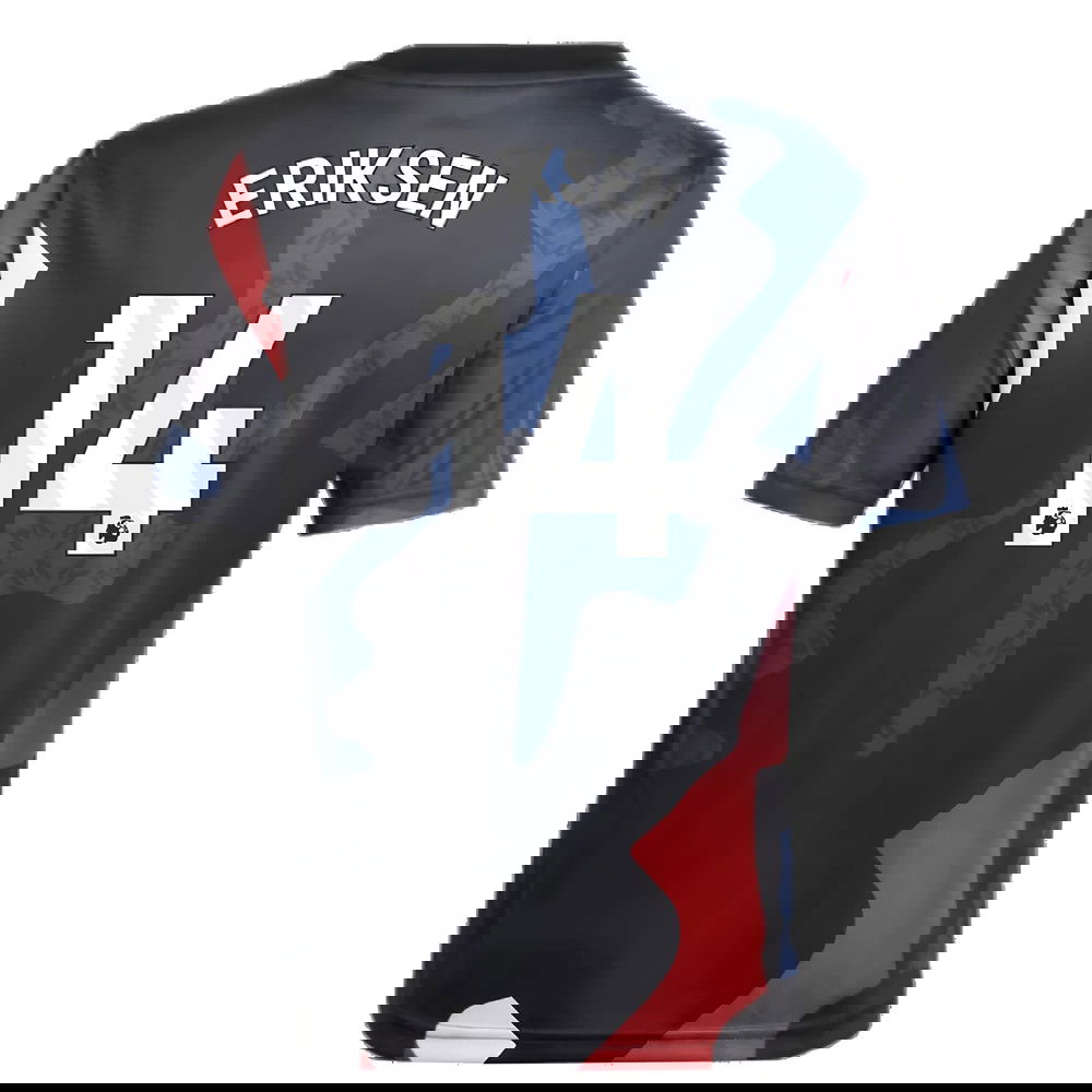 2024-2025 Man Utd Pre-Match Jersey (Black) - Kids (Eriksen 14)