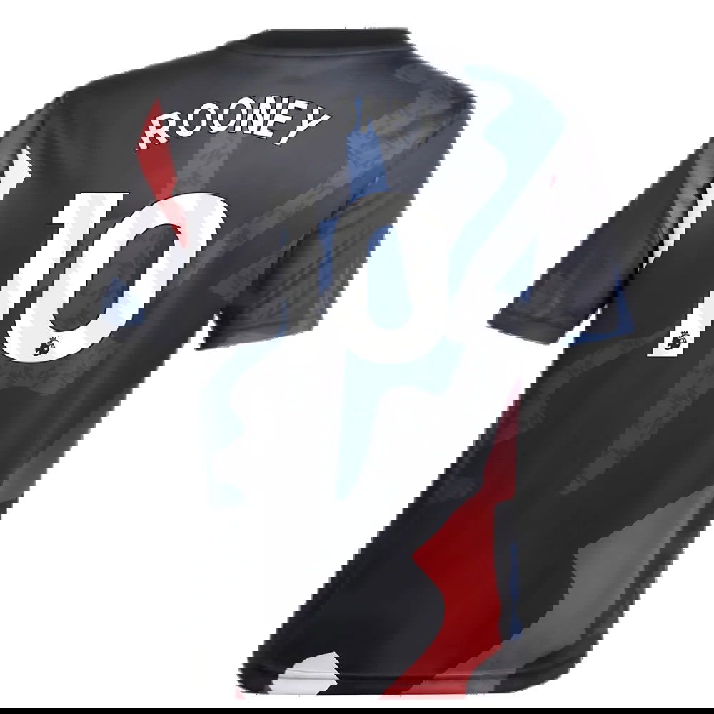 2024-2025 Man Utd Pre-Match Jersey (Black) - Kids (Rooney 10)