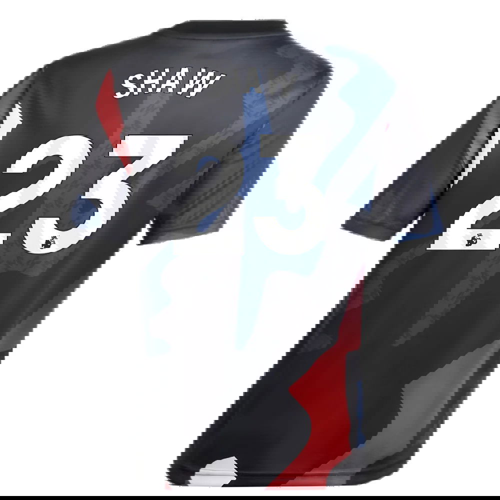 2024-2025 Man Utd Pre-Match Jersey (Black) - Kids (Shaw 23)