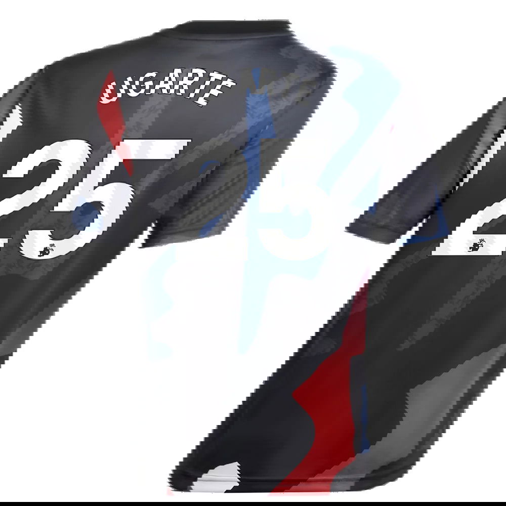 2024-2025 Man Utd Pre-Match Jersey (Black) - Kids (Ugarte 25)