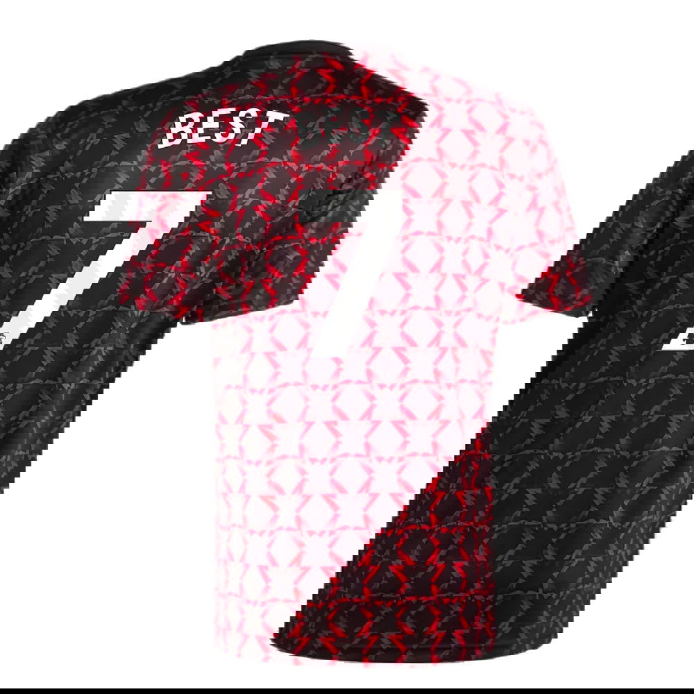 2024-2025 Man Utd Pre-Match Shirt (Black) (Best 7)