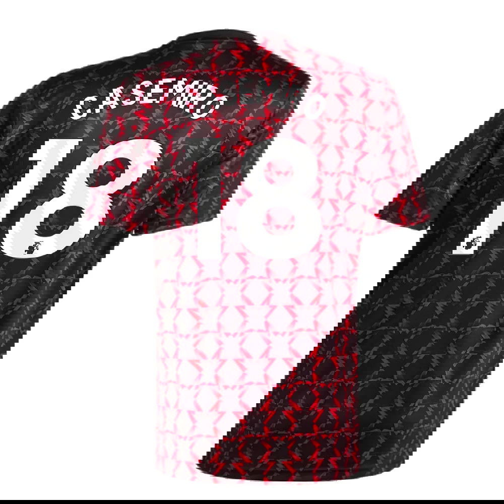 2024-2025 Man Utd Pre-Match Shirt (Black) (Casemiro 18)