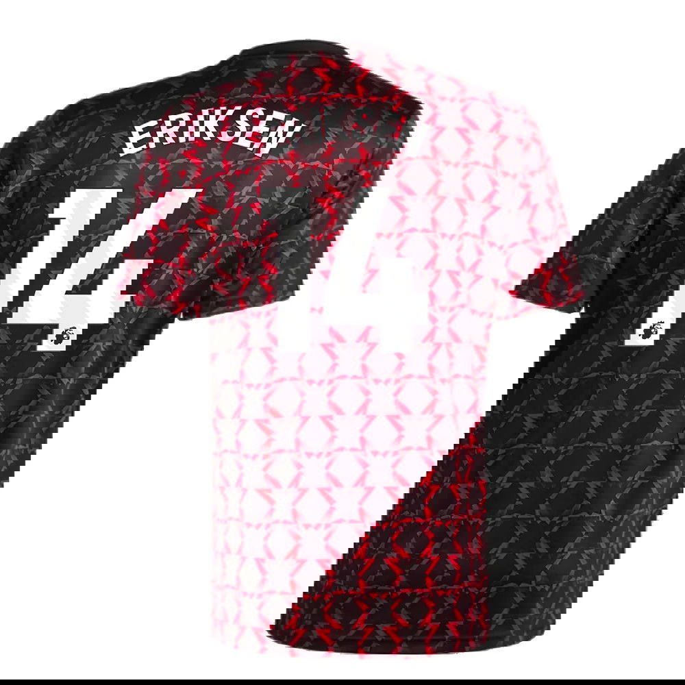 2024-2025 Man Utd Pre-Match Shirt (Black) (Eriksen 14)