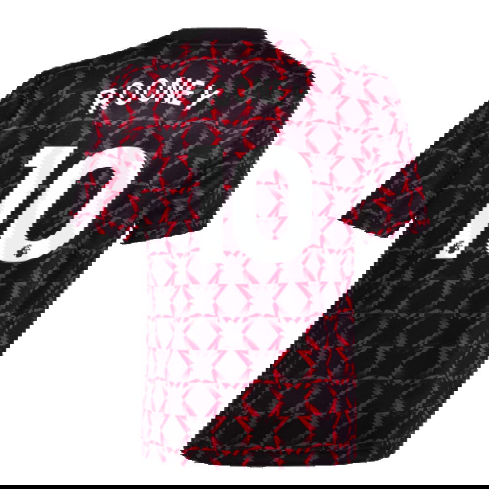 2024-2025 Man Utd Pre-Match Shirt (Black) - Kids (Rooney 10)