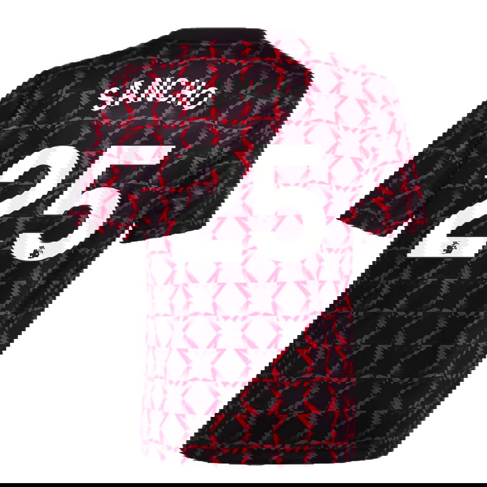 2024-2025 Man Utd Pre-Match Shirt (Black) - Kids (Sancho 25)