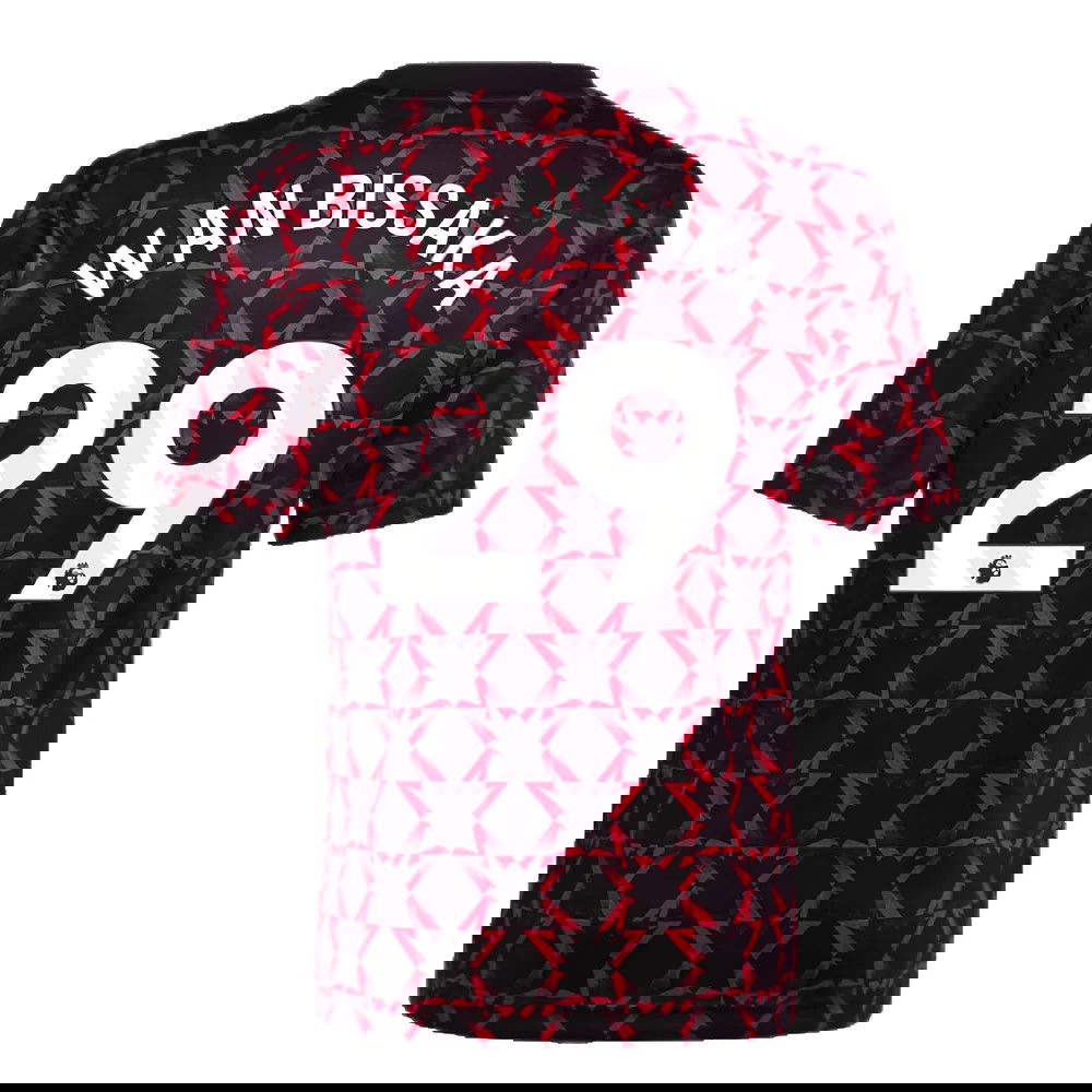 2024-2025 Man Utd Pre-Match Shirt (Black) - Kids (Wan Bissaka 29)