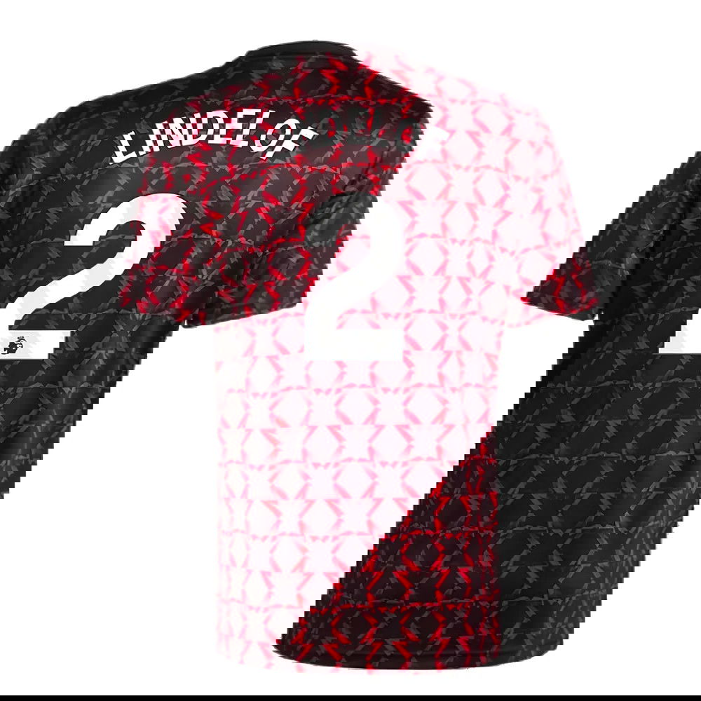 2024-2025 Man Utd Pre-Match Shirt (Black) (Lindelof 2)