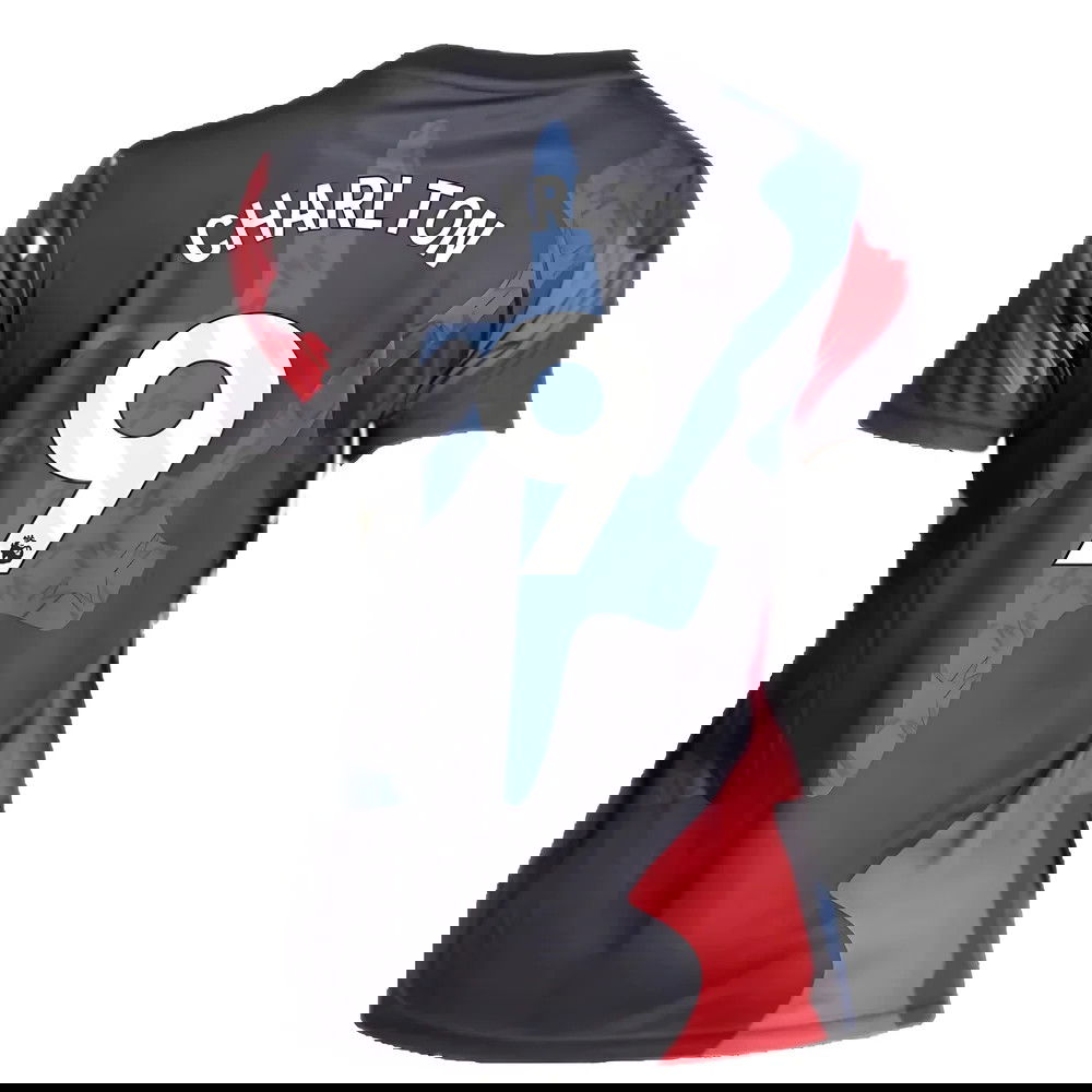 2024-2025 Man Utd Pre-Match Shirt (Black) - Womens (Charlton 9)