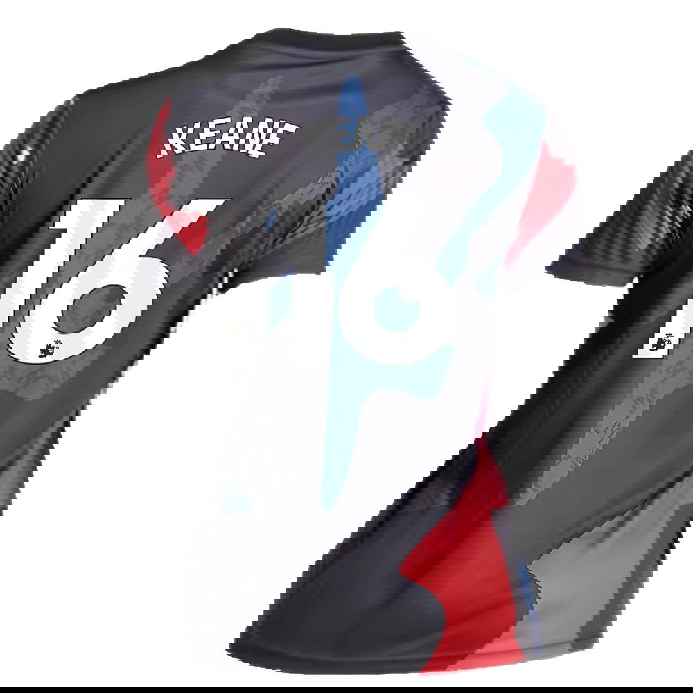 2024-2025 Man Utd Pre-Match Shirt (Black) - Womens (Keane 16)