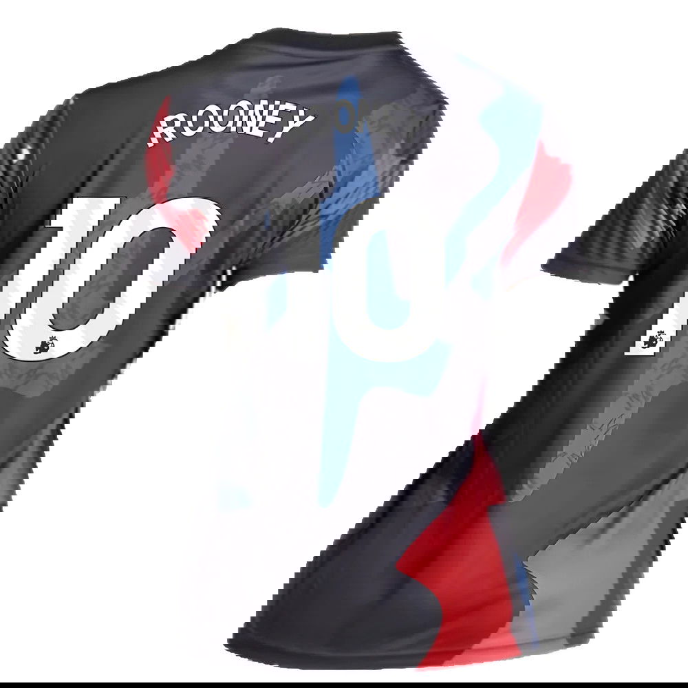 2024-2025 Man Utd Pre-Match Shirt (Black) - Womens (Rooney 10)