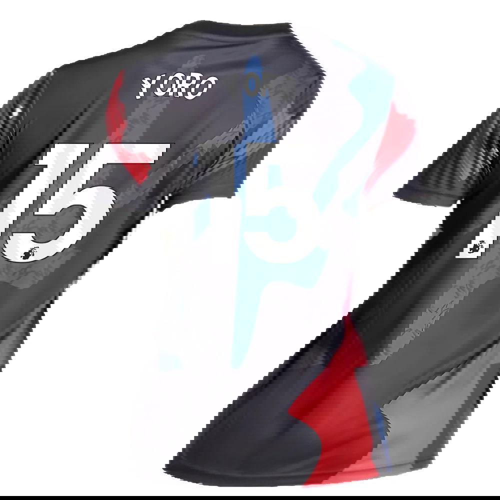 2024-2025 Man Utd Pre-Match Shirt (Black) - Womens (Yoro 15)