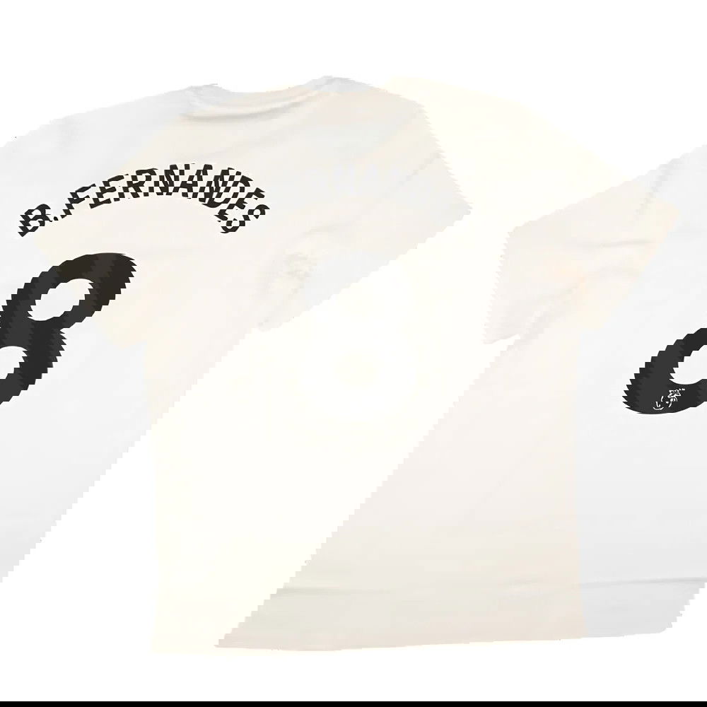 2024-2025 Man Utd SZN Graphic Tee (Cream White) (B.Fernandes 8)