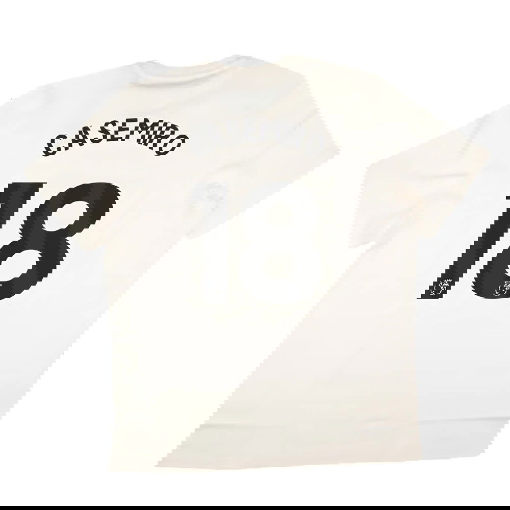 2024-2025 Man Utd SZN Graphic Tee (Cream White) (Casemiro 18)