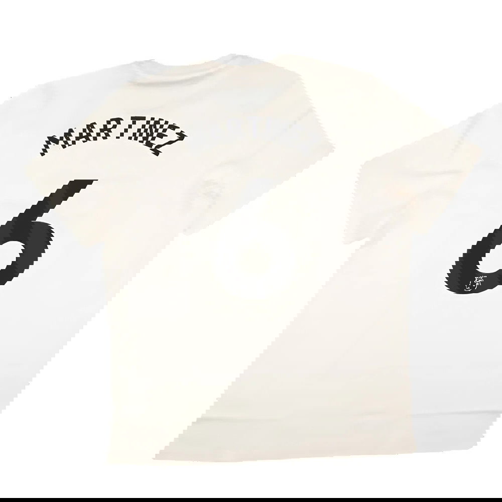 2024-2025 Man Utd SZN Graphic Tee (Cream White) (Martinez 6)