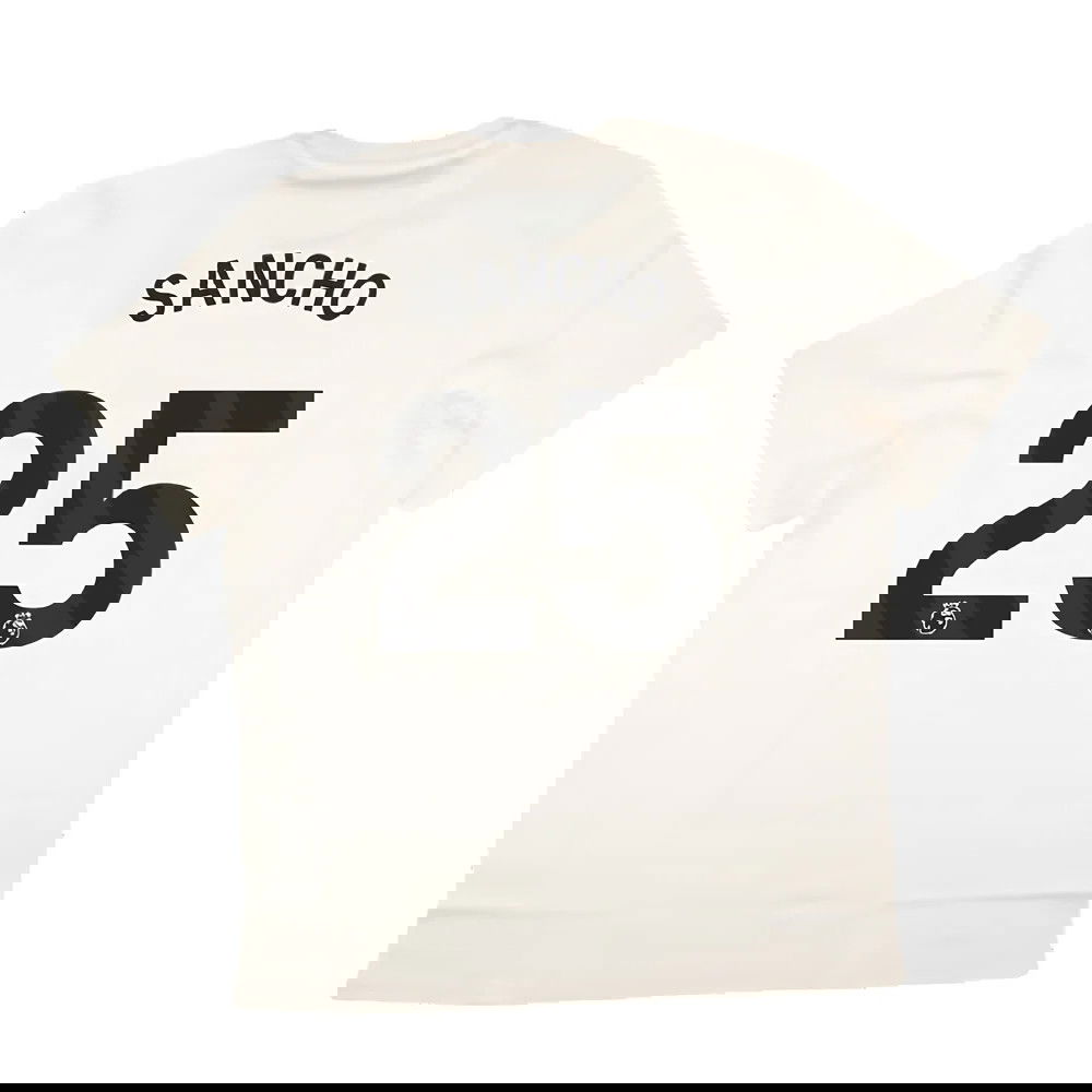 2024-2025 Man Utd SZN Graphic Tee (Cream White) (Sancho 25)