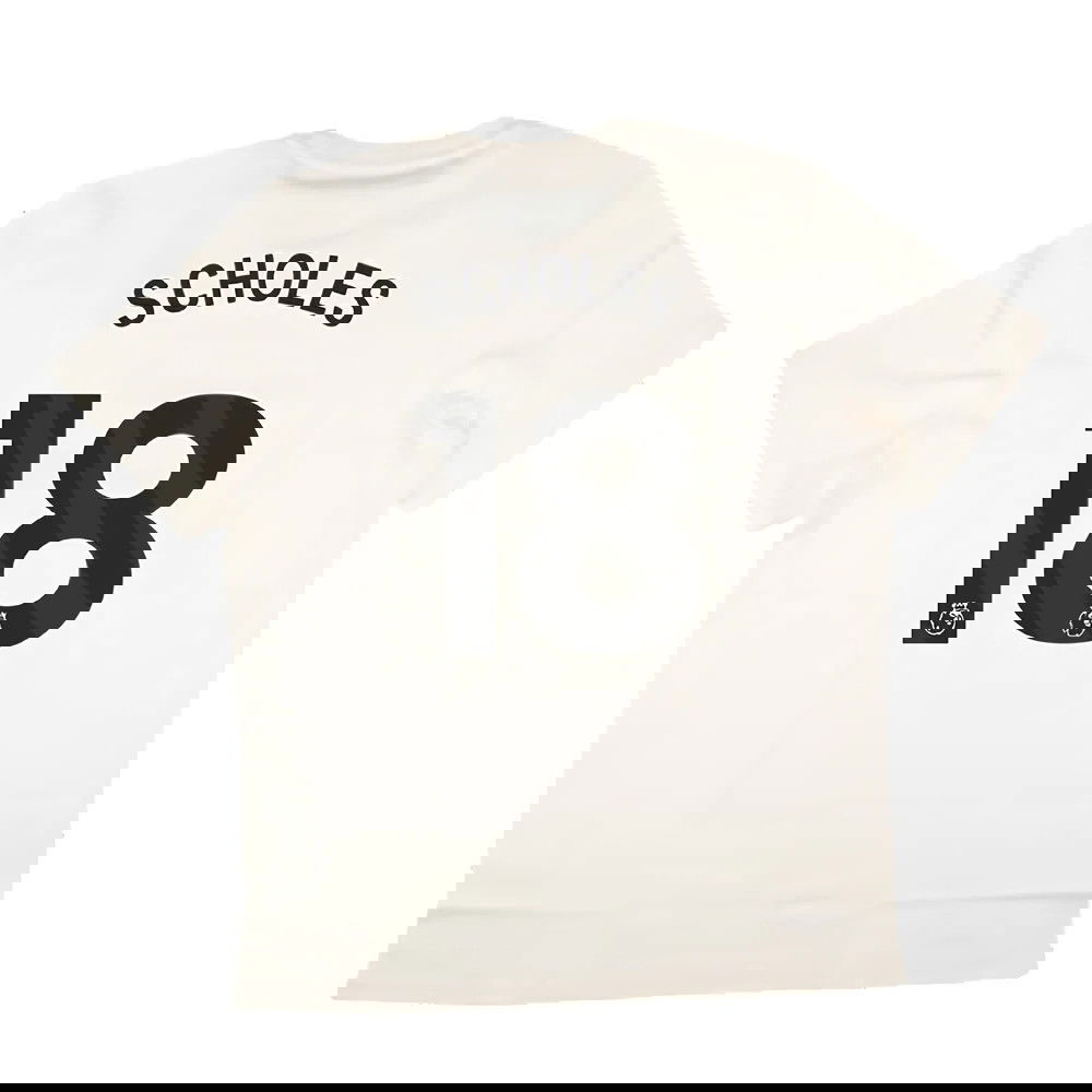2024-2025 Man Utd SZN Graphic Tee (Cream White) (Scholes 18)