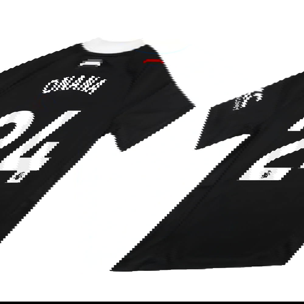 2024-2025 Man Utd Third Goalkeeper Shirt (Black) - Kids (Onana 24)