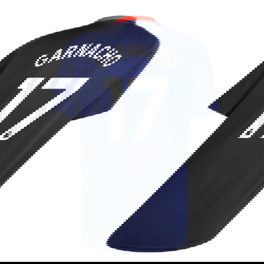 2024-2025 Man Utd Training Jersey (Night Indigo) (Garnacho 17)