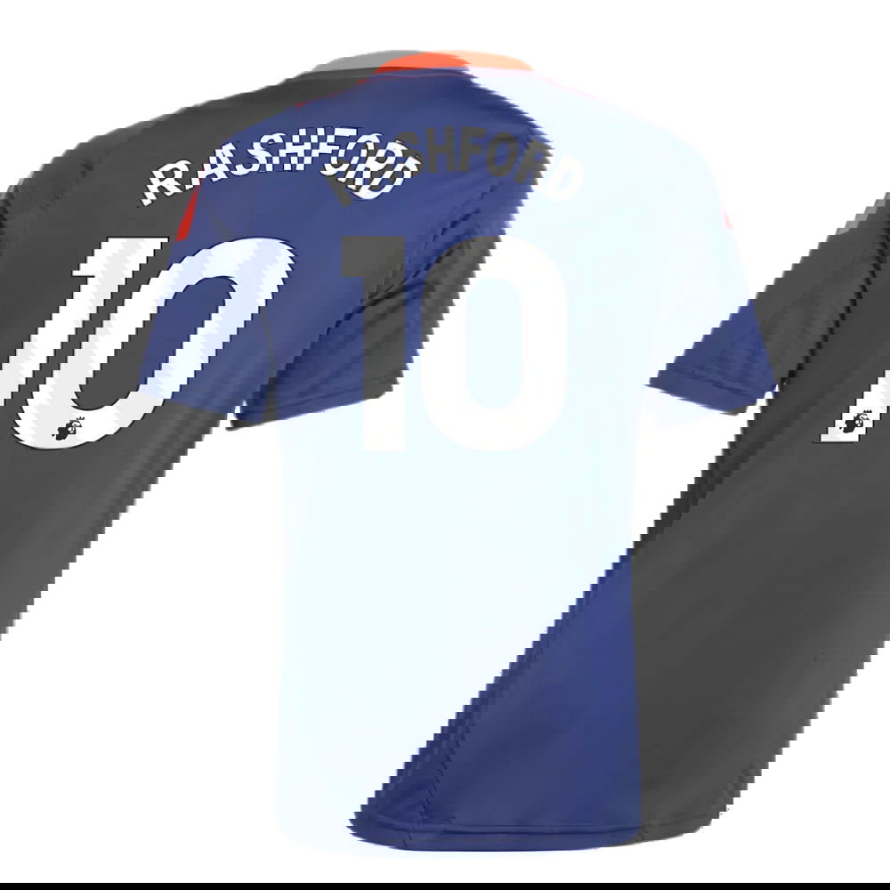 2024-2025 Man Utd Training Jersey (Night Indigo) - Kids (Rashford 10)