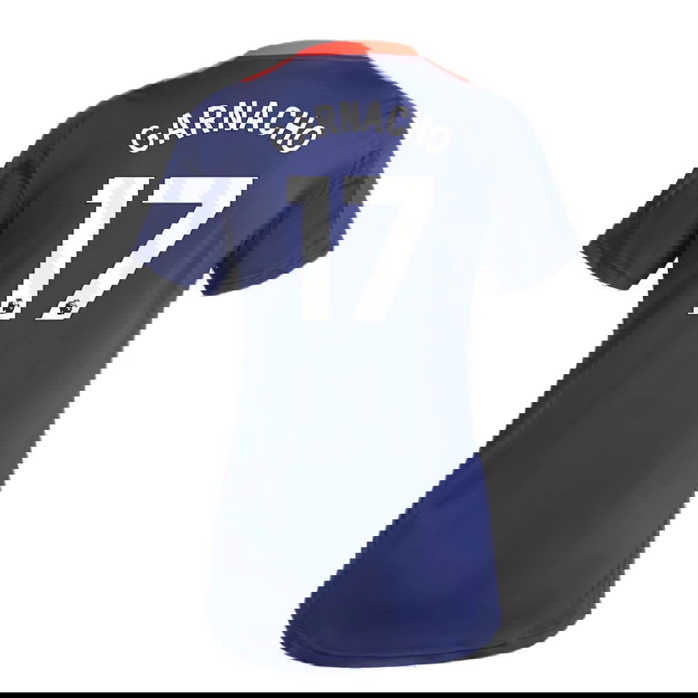 2024-2025 Man Utd Training Jersey (Night Indigo) - Womens (Garnacho 17)