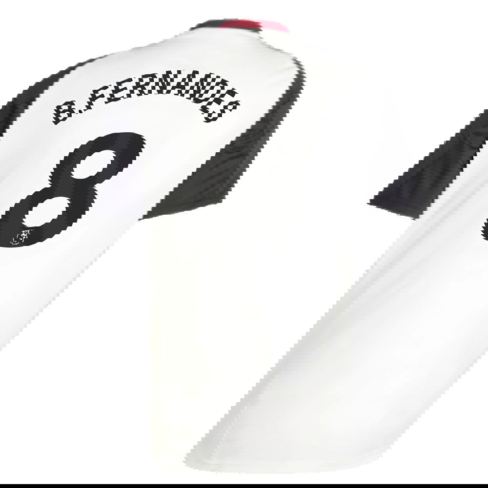 2024-2025 Man Utd Training Jersey (Off White) (B.Fernandes 8)