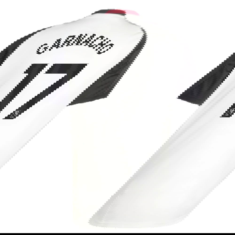 2024-2025 Man Utd Training Jersey (Off White) (Garnacho 17)