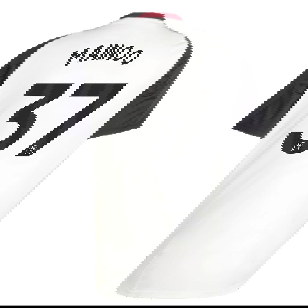 2024-2025 Man Utd Training Jersey (Off White) (Mainoo 37)