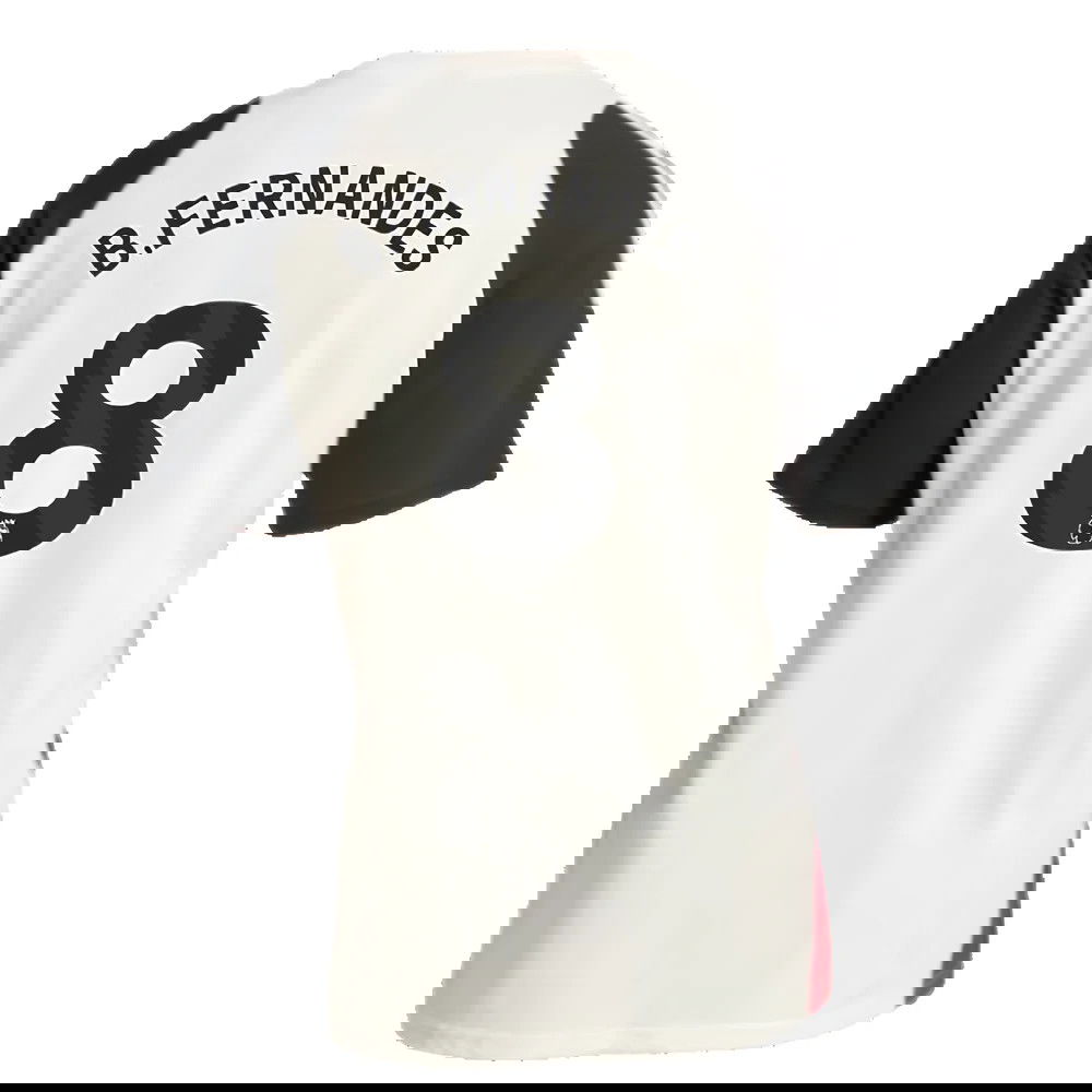 2024-2025 Man Utd Training Tee (Off White) (B.Fernandes 8)